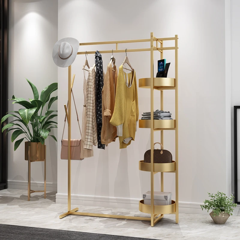Storage Clothes Coat Rack Shoe Stand Gold Boutique Clothing Rack Furniture Living Room Entryway Perchero Bedroom Furniture
Storage Clothes Coat Rack Shoe Stand Gold Boutique Clothing Rack Furniture Living Room Entryway Perchero Bedroom Furniture