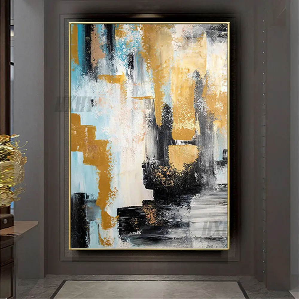 Selling Wall Pictures For Home Decor Hand Drawn Canvas Oil Painting Custom Abstract Gold Foil Art Picture For Living Room
Selling Wall Pictures For Home Decor Hand Drawn Canvas Oil Painting Custom Abstract Gold Foil Art Picture For Living Room