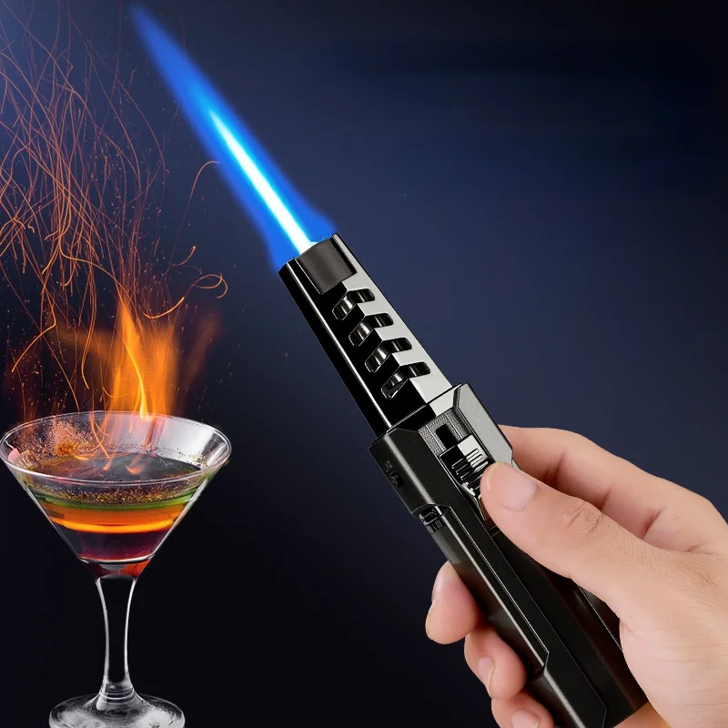 New Turbo Metal Blue Flame Gas Lighter Spray Gun kitchen Cooking Smoking Accessories Windproof BBQ Jewelry Welding Cigar Lighter
New Turbo Metal Blue Flame Gas Lighter Spray Gun kitchen Cooking Smoking Accessories Windproof BBQ Jewelry Welding Cigar Lighter