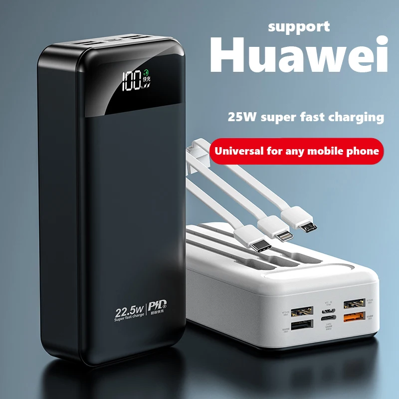 Power Bank 100000mAh with 22.5W PD Fast Charging Powerbank Portable Battery Charger PoverBank for IPhone 13Pro Xiaomi Huawei
Power Bank 100000mAh with 22.5W PD Fast Charging Powerbank Portable Battery Charger PoverBank for IPhone 13Pro Xiaomi Huawei