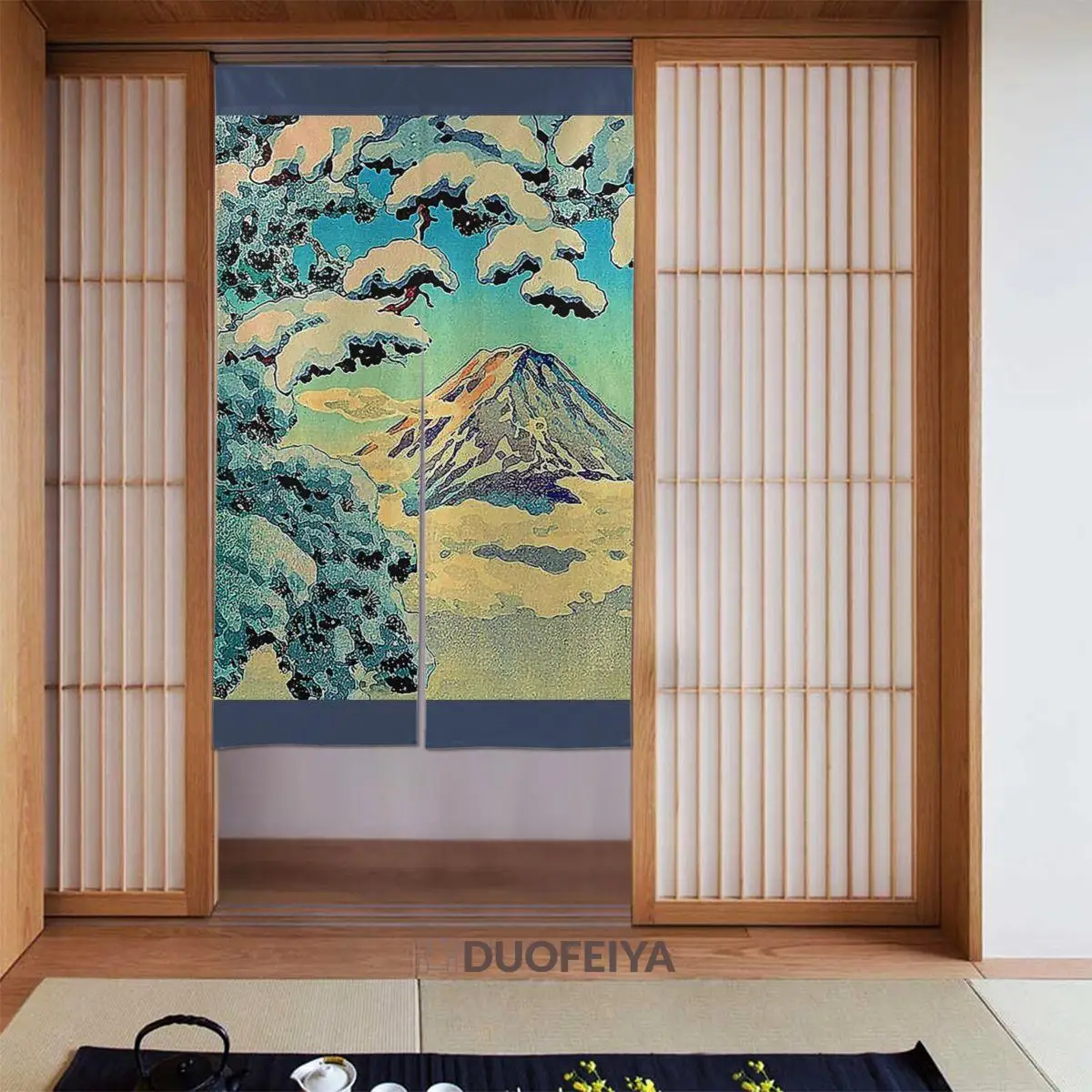 Japanese Ukiyo-e Door Curtain Mountain Partition Curtain Cotton Linen Printed Hanging Half Curtain for Entrance Toilet Decor
Japanese Ukiyo-e Door Curtain Mountain Partition Curtain Cotton Linen Printed Hanging Half Curtain for Entrance Toilet Decor