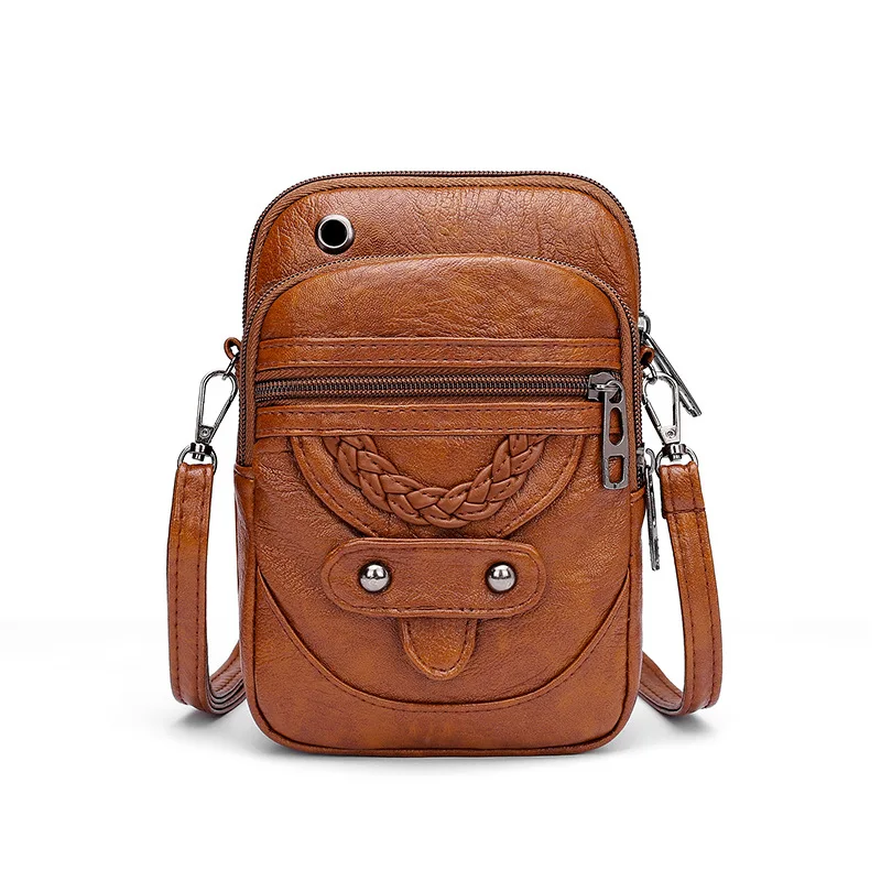 Fashion Women Handbags PU LeatherShoulder Bag Cell Phone Purse Small Crossbody Bag Vintage Ladies Flap Bag Female Bolso
Fashion Women Handbags PU LeatherShoulder Bag Cell Phone Purse Small Crossbody Bag Vintage Ladies Flap Bag Female Bolso