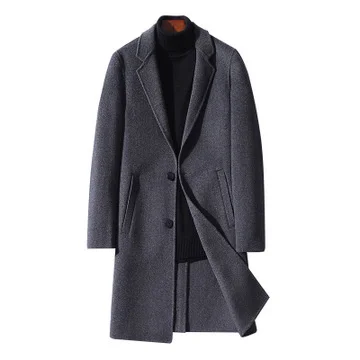 Winter new 2023 Men's Long double side wool coat turndown collar casual woolen overcoat high quality single-breasted trenchcoat
Winter new 2023 Men's Long double side wool coat turndown collar casual woolen overcoat high quality single-breasted trenchcoat