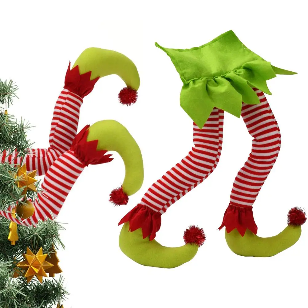 Christmas Elf Stuffed Legs Stuck Tree Topper Decorations Xmas Holiday Party Ornament Indoor Outdoor Decor
Christmas Elf Stuffed Legs Stuck Tree Topper Decorations Xmas Holiday Party Ornament Indoor Outdoor Decor