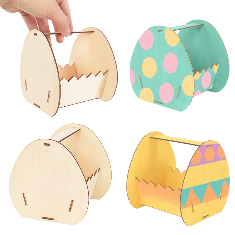Wooden Easter Egg Basket Stand DIY Painting Crafts Kids Toy Happy Easter Decoration For Home Desktop Decor Supplies
Wooden Easter Egg Basket Stand DIY Painting Crafts Kids Toy Happy Easter Decoration For Home Desktop Decor Supplies