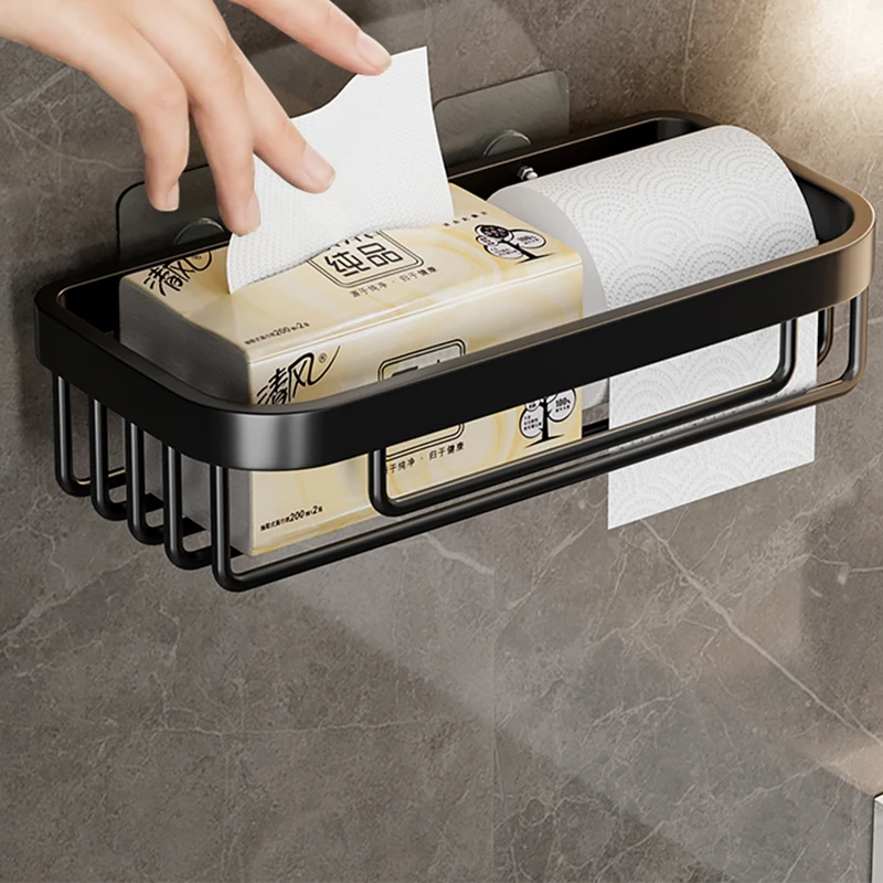 Toilet Wall Mount Space Aluminum Toilet Paper Holder Soap Drainer Shelf Basket Organizer Bathroom Accessories Home Storage Racks
Toilet Wall Mount Space Aluminum Toilet Paper Holder Soap Drainer Shelf Basket Organizer Bathroom Accessories Home Storage Racks