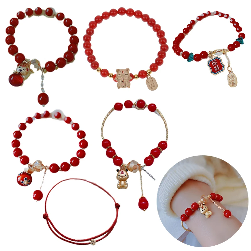 2022 New Trendy Lucky Year Tiger Bracelets For Women Fashion Jewelry Red Crystal Beaded Bracelets & Bangles Gifts
2022 New Trendy Lucky Year Tiger Bracelets For Women Fashion Jewelry Red Crystal Beaded Bracelets & Bangles Gifts