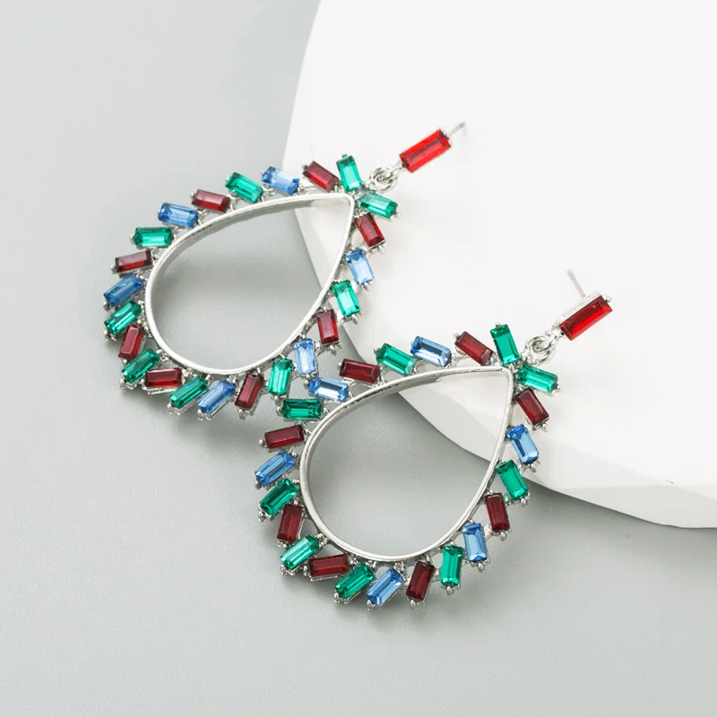 Women's Water Drop Big Statement Earrings Colored Crystal Fashion Female OL Party CZ Earring
Women's Water Drop Big Statement Earrings Colored Crystal Fashion Female OL Party CZ Earring