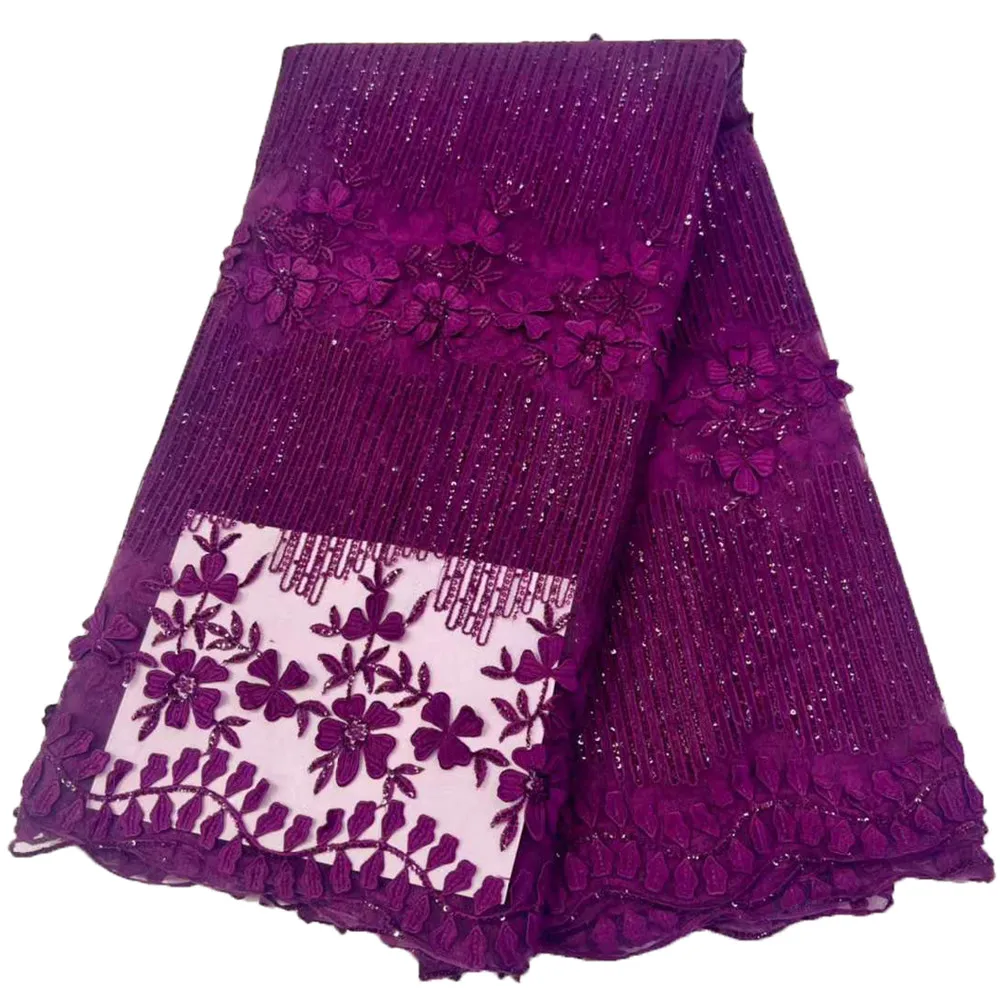 Hot sale purple sheer lace fabric french lace embroidery sequins nigerian latest african tulle fabric for wedding dress ML49N284
Hot sale purple sheer lace fabric french lace embroidery sequins nigerian latest african tulle fabric for wedding dress ML49N284