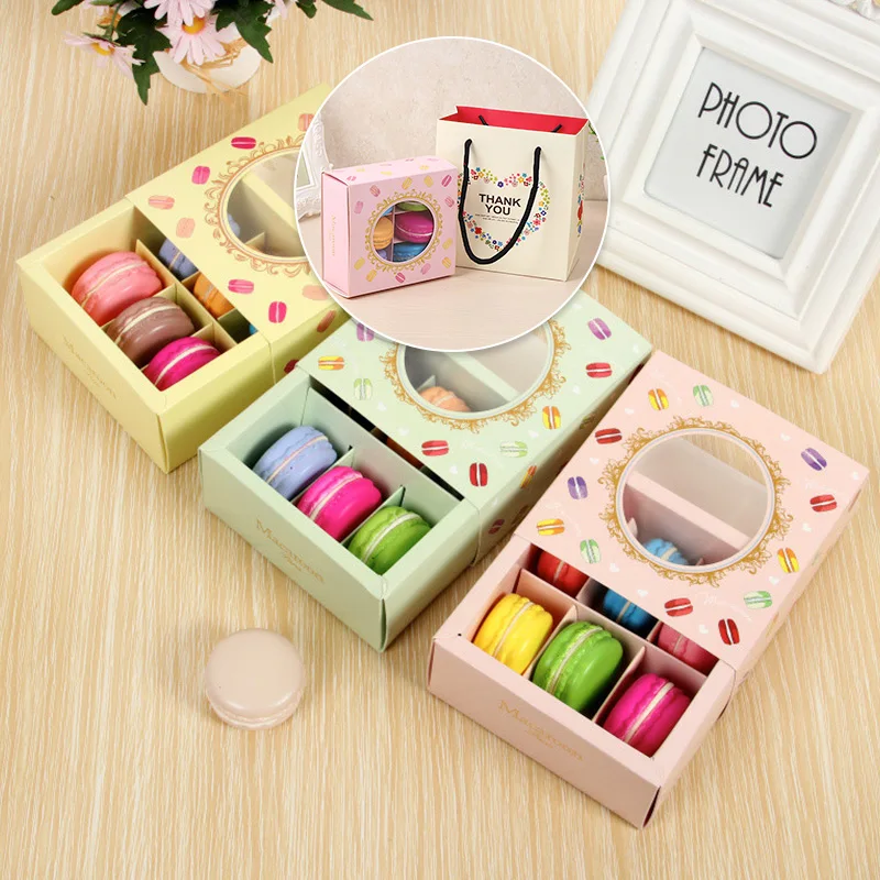 10PCS Macaron Cake Packaging Boxes with Window Chocolate Biscuit Pastry Gift Box Beautiful Gift Packaging for Bakery Pastry Shop
10PCS Macaron Cake Packaging Boxes with Window Chocolate Biscuit Pastry Gift Box Beautiful Gift Packaging for Bakery Pastry Shop