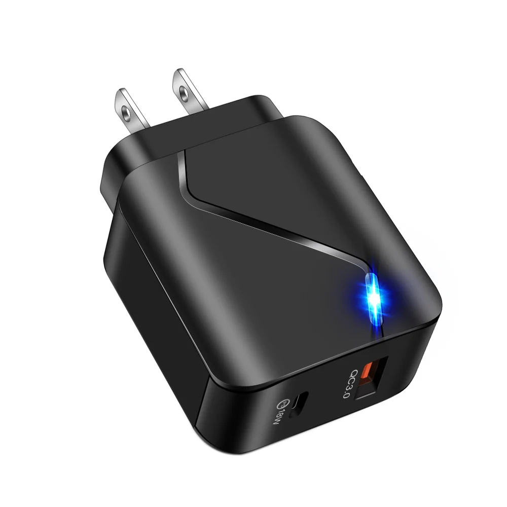 18W USB C PD Fast Charger for Xiaomi QC 3.0 Quick Phone Charger Travel Adapter for iPhone 12 Huawei Samsung US Plug
18W USB C PD Fast Charger for Xiaomi QC 3.0 Quick Phone Charger Travel Adapter for iPhone 12 Huawei Samsung US Plug