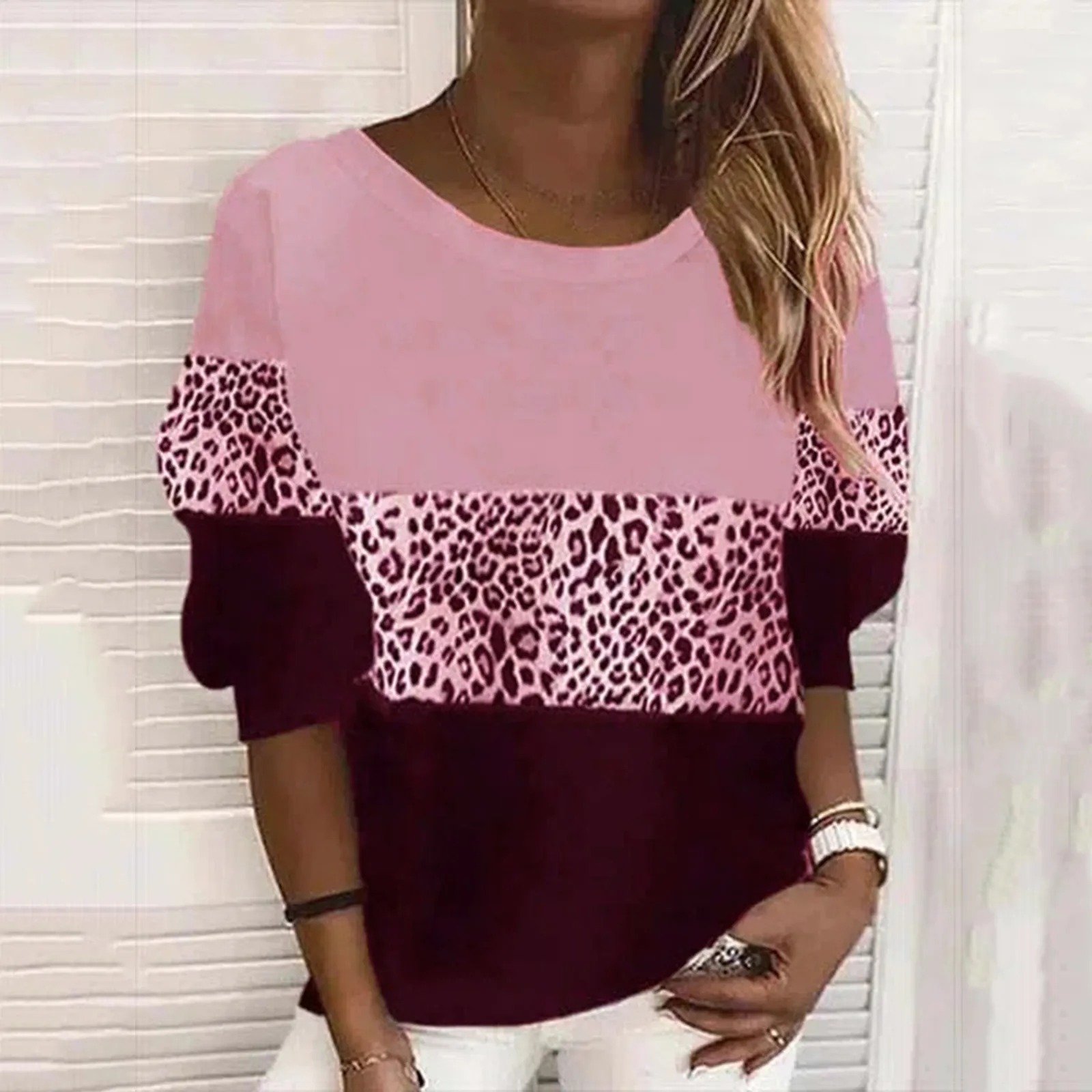 Women Autumn Casual Crewneck Color Block Sweatshirt Striped Printed Loose Long Sleeve Pullover Tops Shirts Women Sweatshirt
Women Autumn Casual Crewneck Color Block Sweatshirt Striped Printed Loose Long Sleeve Pullover Tops Shirts Women Sweatshirt