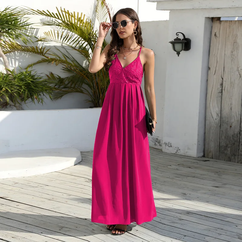 Rose Red Slip Maxi Dress Women's 2023 Summer Elegant Sexy Hot Sweet Long Party Dresses Female Chic Streetwear Wholesale
Rose Red Slip Maxi Dress Women's 2023 Summer Elegant Sexy Hot Sweet Long Party Dresses Female Chic Streetwear Wholesale