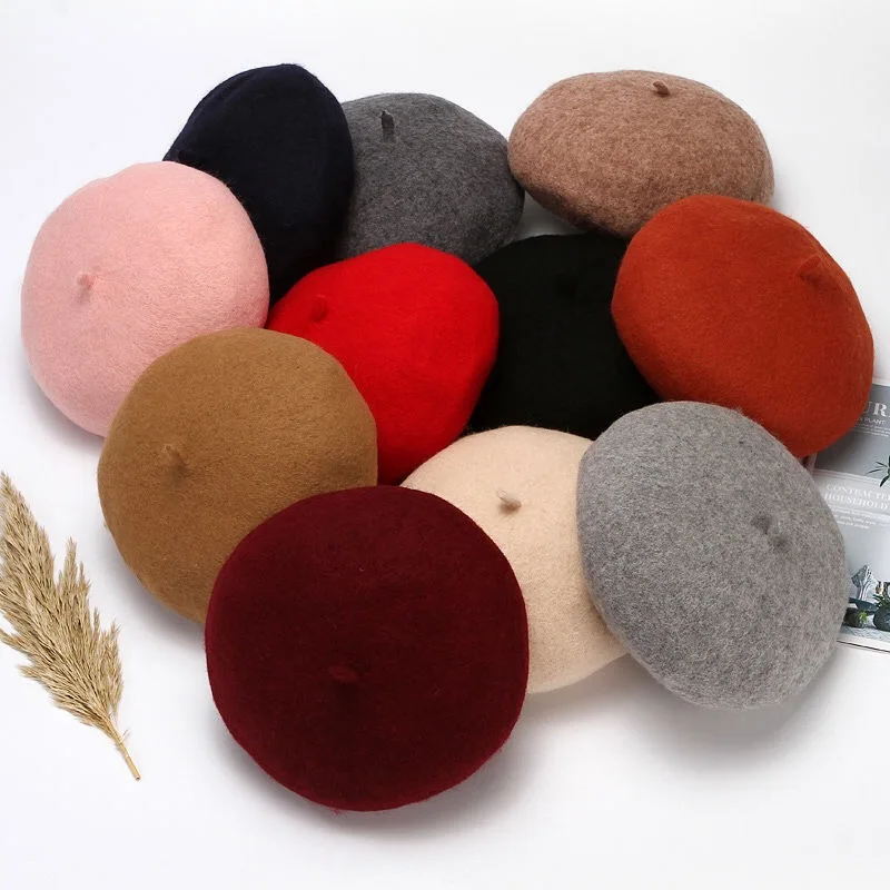 2022 Spring Women Beret Hat Fashion Wool Berets French British Beret Girls Street Hat Berets Caps Winter Warm Cap Beanies Hats
2022 Spring Women Beret Hat Fashion Wool Berets French British Beret Girls Street Hat Berets Caps Winter Warm Cap Beanies Hats
