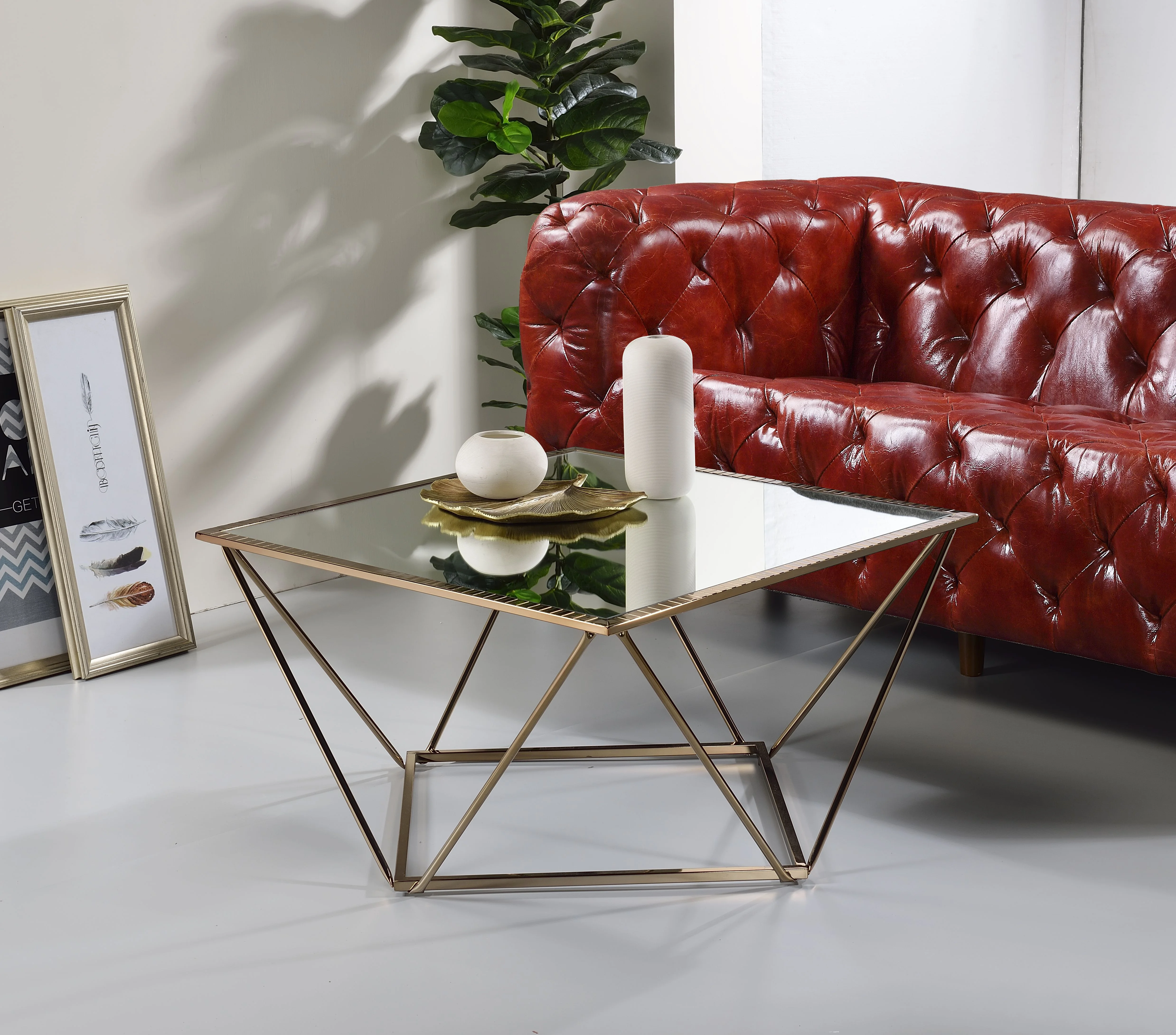 Кофейный столик Fogya, зеркальная отделка цвета шампанского, золотой, 86055
Кофейный столик Fogya, зеркальная отделка цвета шампанского, золотой, 86055