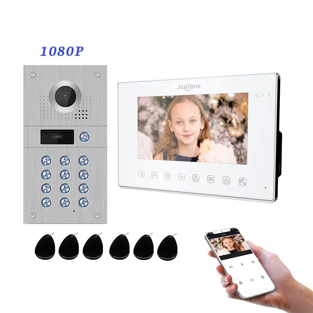 

Top 7 Inch Tuya Wireless Wifi 1080P Video Intercom for Home Video Doorbell Password Unlock AHD Screen Wifi Intercom System