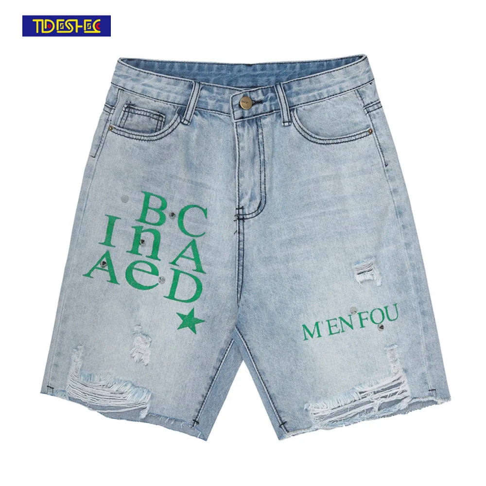 2022 Summer Designer Distressed Handmade Ripped Letter Print Shorts Washed Shorts Men Women Hip-hop Streetwear Shorts
2022 Summer Designer Distressed Handmade Ripped Letter Print Shorts Washed Shorts Men Women Hip-hop Streetwear Shorts