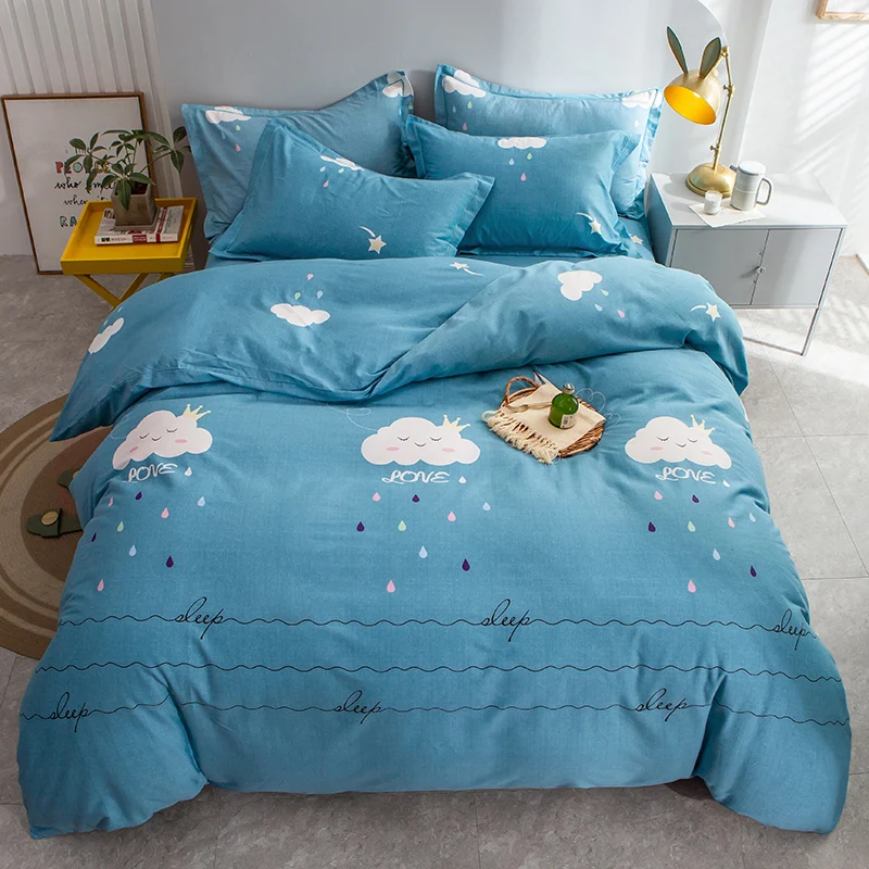 Pink/Blue Clouds Print Bed Cover Set Cotton Kids Girl Duvet Cover Bed Sheets Pillowcases Comforter Bedding Set X15
Pink/Blue Clouds Print Bed Cover Set Cotton Kids Girl Duvet Cover Bed Sheets Pillowcases Comforter Bedding Set X15