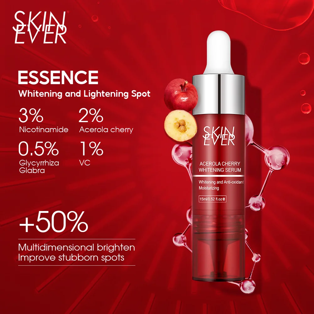 Acerola Cherry Essence Niacinamide Double Brightening Anti-Wrinkle Whitening Fade Fine Lines Remove Wrinkles Skin Care 15ml
Acerola Cherry Essence Niacinamide Double Brightening Anti-Wrinkle Whitening Fade Fine Lines Remove Wrinkles Skin Care 15ml