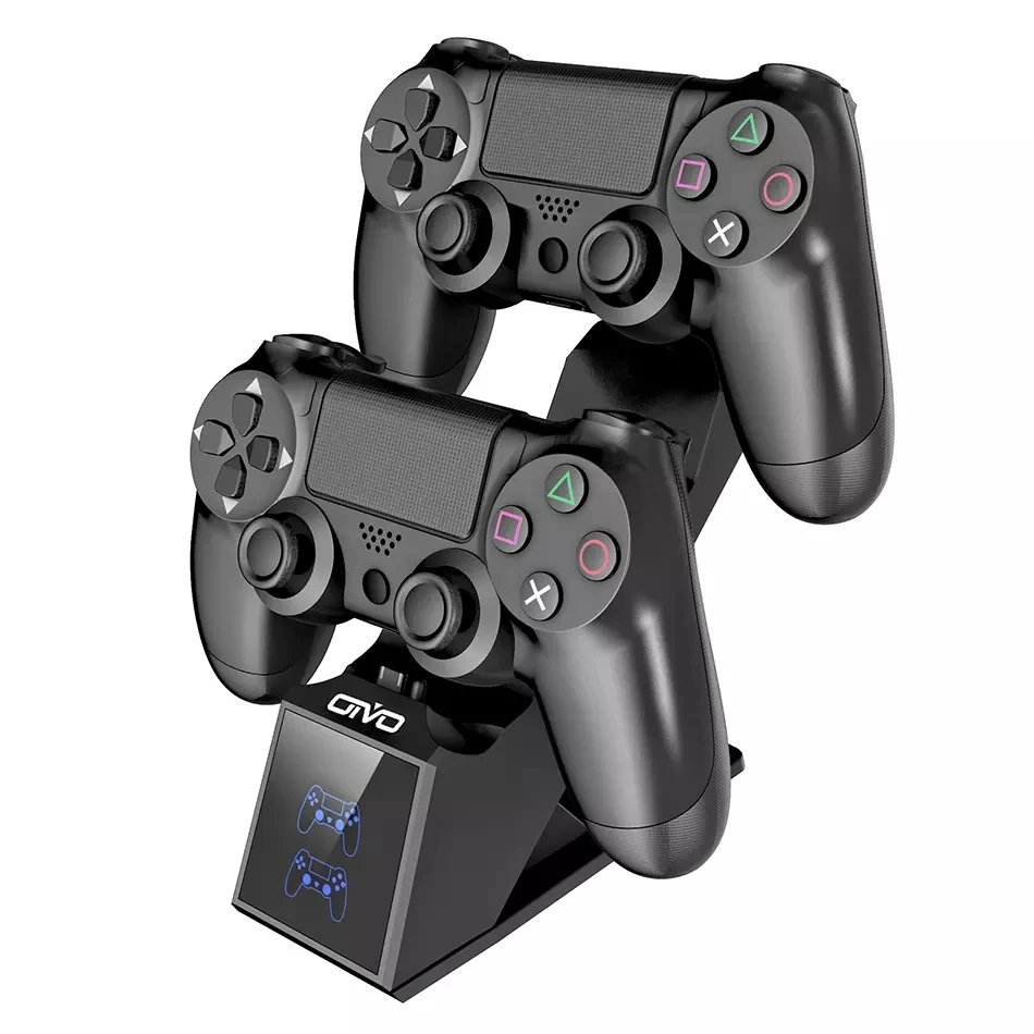 OIVO for PS4 Controller Charging Dock Station 5V/1A Dual Charger Stand with Indicator for Play Station 4/Slim/Pro controller
OIVO for PS4 Controller Charging Dock Station 5V/1A Dual Charger Stand with Indicator for Play Station 4/Slim/Pro controller
