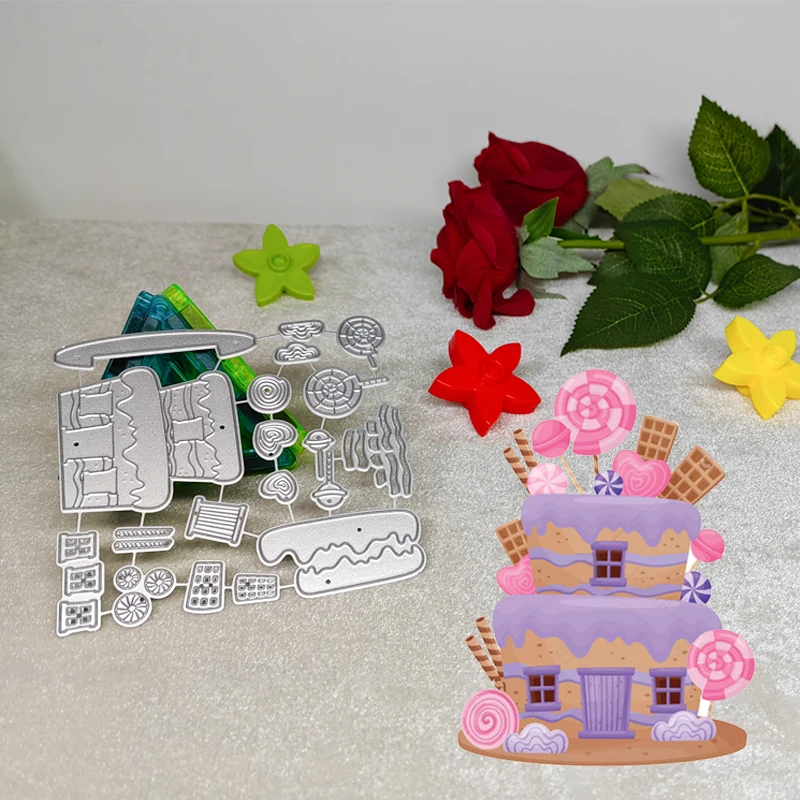 2023 DIY Scrapbooking Metal Cutting Dies Birthday Cake Gingerbread House Easy Stencils Die Cut Album Paper Card Handicrafts
2023 DIY Scrapbooking Metal Cutting Dies Birthday Cake Gingerbread House Easy Stencils Die Cut Album Paper Card Handicrafts