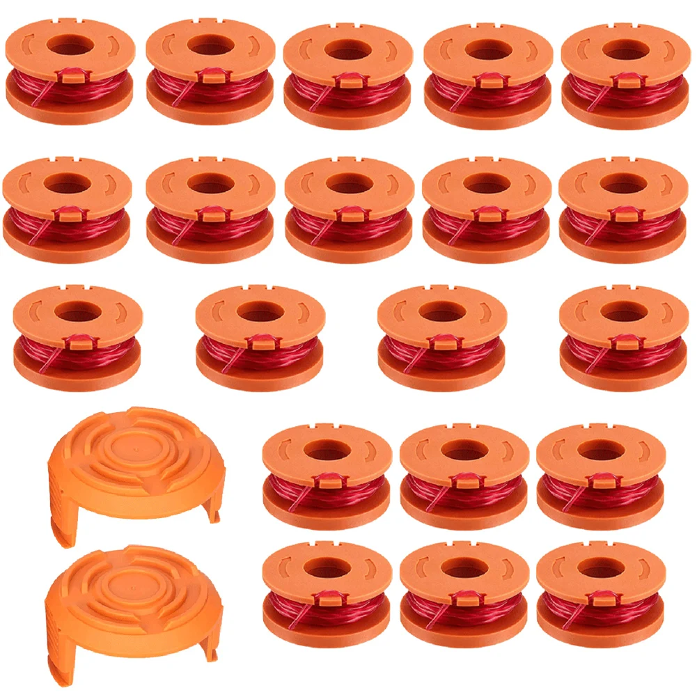 20 Pcs Brush Cutter Trimmer Spool Cord With 2 Cap For Worx WA0010 WG154 WG163 WG180 Lawn Mower Replacement Accessories
20 Pcs Brush Cutter Trimmer Spool Cord With 2 Cap For Worx WA0010 WG154 WG163 WG180 Lawn Mower Replacement Accessories
