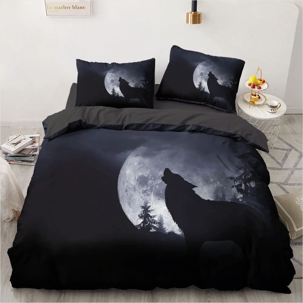 3D Design Gray Wolves Bedding Sets Pillow Cover Shams Comforter shams Quilt Cover Set King Queen Full Twin Home Textile
3D Design Gray Wolves Bedding Sets Pillow Cover Shams Comforter shams Quilt Cover Set King Queen Full Twin Home Textile