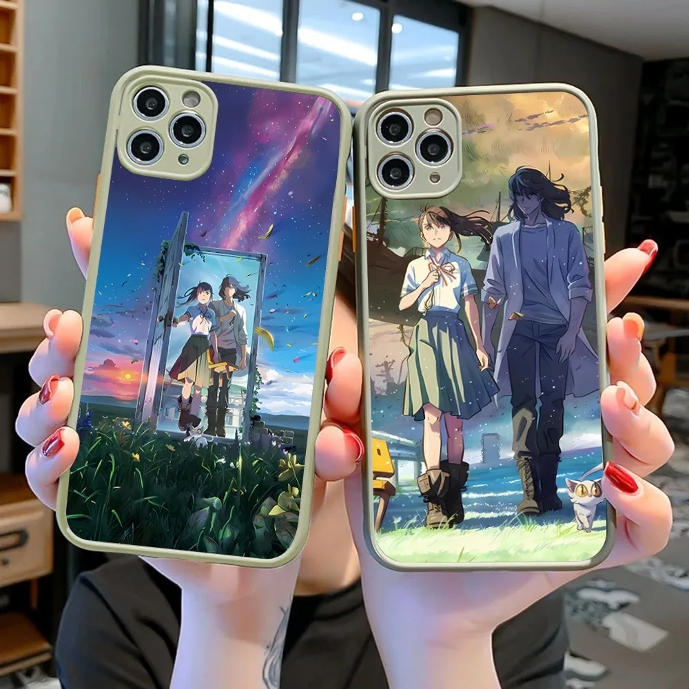Suzume Anime Phone Case For IPhone 14 11 12 13 Mini Pro Max 8 7 Plus X XR XS MAX Translucent Matte Cover 
Suzume Anime Phone Case For IPhone 14 11 12 13 Mini Pro Max 8 7 Plus X XR XS MAX Translucent Matte Cover
