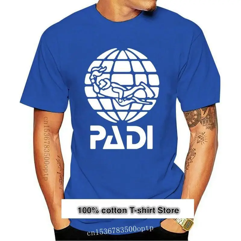 Camiseta de algodón para hombres, prenda de vestir, de manga corta, con estampado de controlador de buceo padi, para verano
Camiseta de algodón para hombres, prenda de vestir, de manga corta, con estampado de controlador de buceo padi, para verano