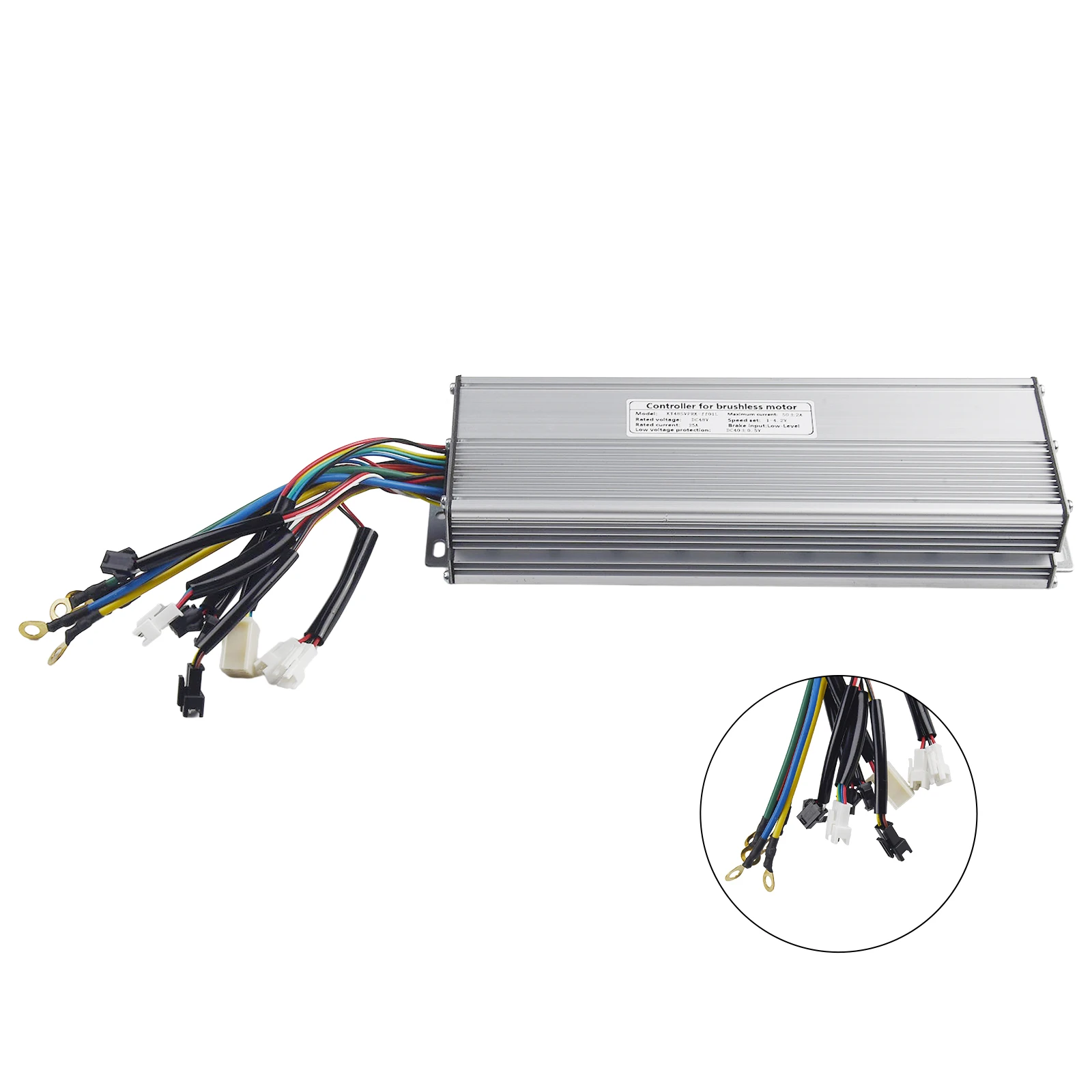 48VKT-50A MTB Ebike Sinewave Controller With Lightline For 1500W/2000W/3000W Brushless Motor High-power For KT Series Display
48VKT-50A MTB Ebike Sinewave Controller With Lightline For 1500W/2000W/3000W Brushless Motor High-power For KT Series Display