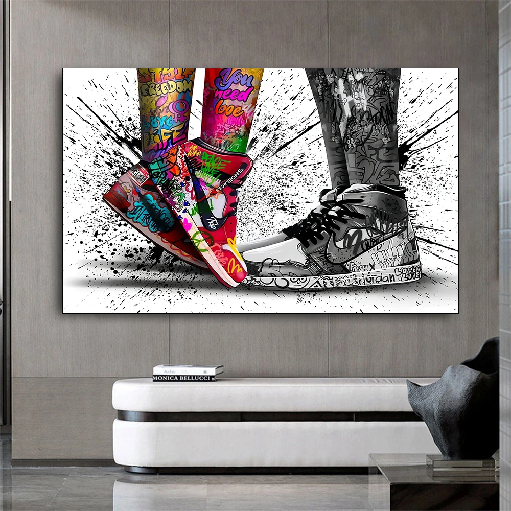 With Frame Watercolor Sneaker Shoes Canvas Paintings Art Posters and Prints Fashion Sport Shoes Pictures for Boy's Room Decor 
With Frame Watercolor Sneaker Shoes Canvas Paintings Art Posters and Prints Fashion Sport Shoes Pictures for Boy's Room Decor