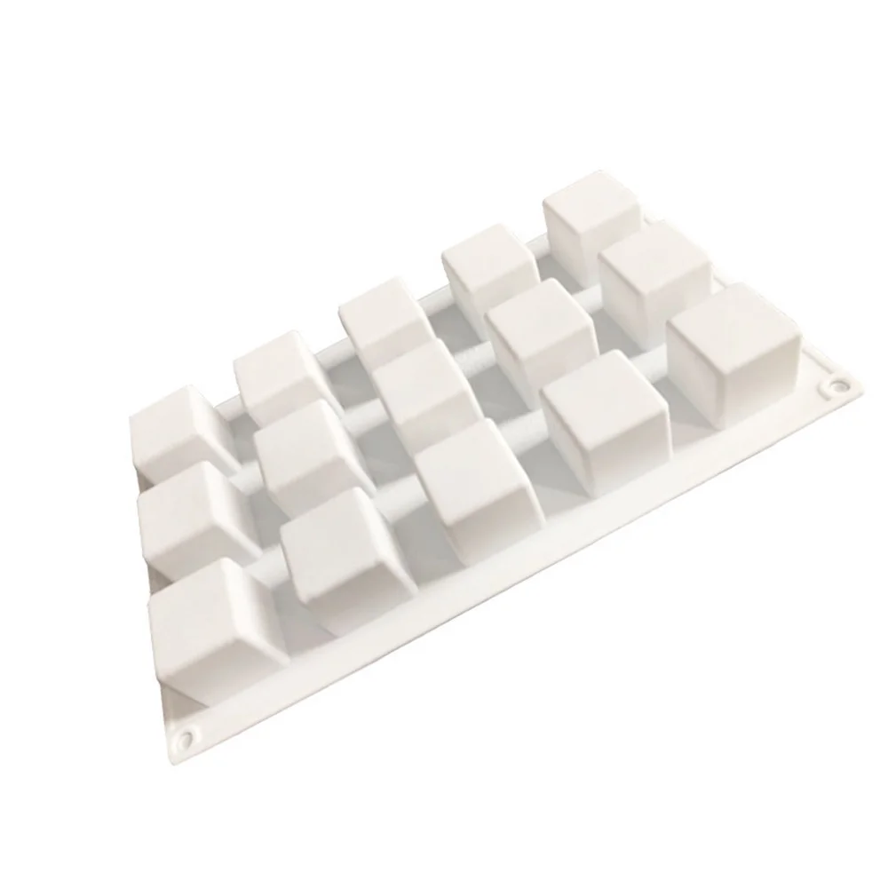Durability Candy Mold Silica Gel Food Grade Cake Mold Mousse French Dessert 15 Pieces Of Square Silicon Mold
Durability Candy Mold Silica Gel Food Grade Cake Mold Mousse French Dessert 15 Pieces Of Square Silicon Mold