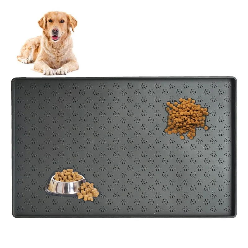 

Silicone Pet Fashion Food Mat Pet Placemat for Puppy Bowl Mat Dog and Cat Waterproof Feeding Pad Prevent Food and Water Spills