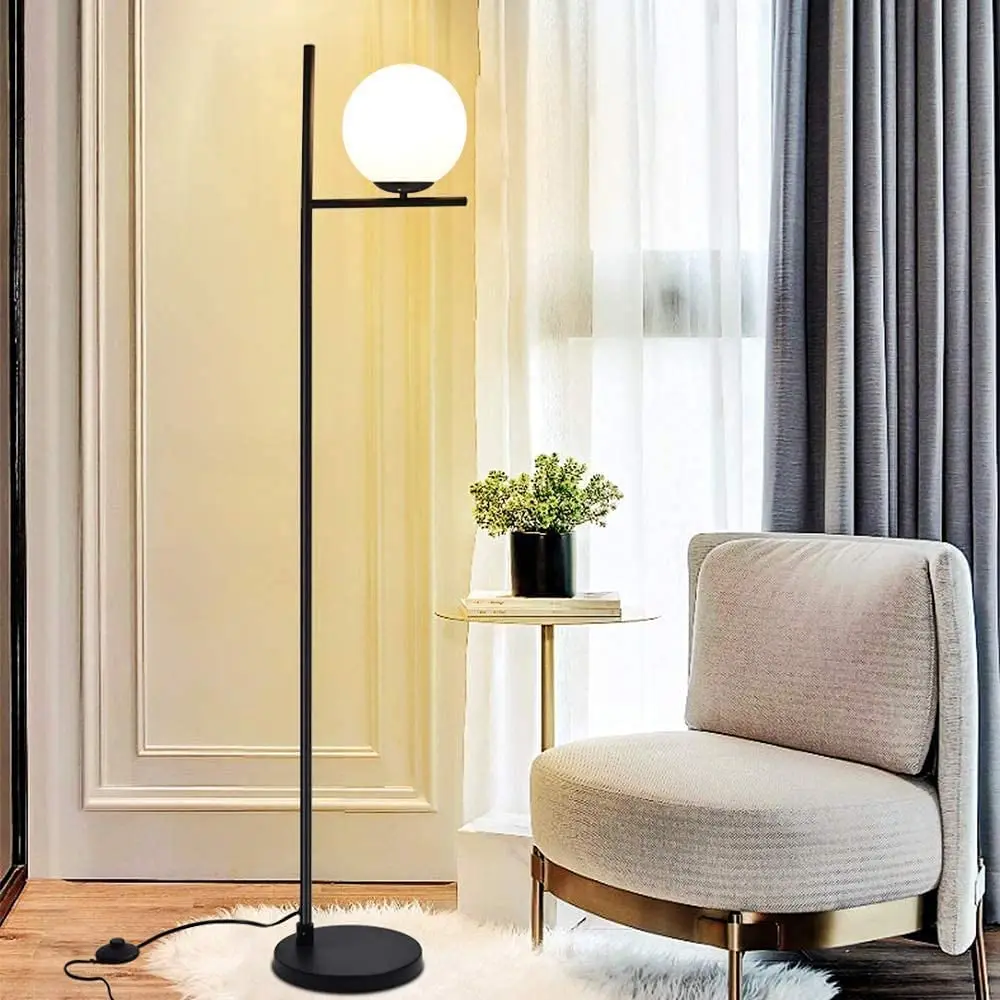 HMTX Modern LED Sphere Floor Lamp-9W Frosted Glass Globe Standing Lamps for Bedroom Energy Saving Standing Lighting
HMTX Modern LED Sphere Floor Lamp-9W Frosted Glass Globe Standing Lamps for Bedroom Energy Saving Standing Lighting