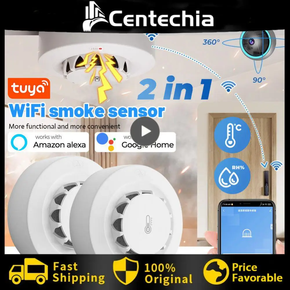 120ma Sharing Function Tuya Wifi Smoke Detector 2 In 1 Temperature And Humidity Sensor Timely Rescue Thermohygrometer 2.4ghz
120ma Sharing Function Tuya Wifi Smoke Detector 2 In 1 Temperature And Humidity Sensor Timely Rescue Thermohygrometer 2.4ghz