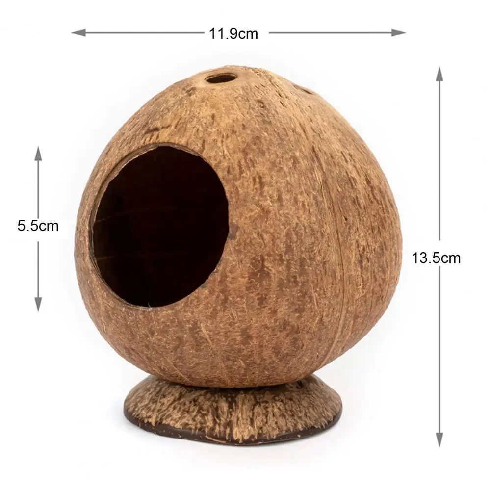 Rat Hideout House Bur-free Semi-closed Breathable Small Pet Coconut Cages Toy Chinchilla Hut for Chipmunk
Rat Hideout House Bur-free Semi-closed Breathable Small Pet Coconut Cages Toy Chinchilla Hut for Chipmunk