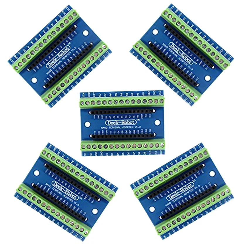 Shield Expansion Board,5Pcs Nan0 Screw Terminal Adapter Shield Expansion Board for Nan0 V3.0 AVR ATMEGA328P-AU Module
Shield Expansion Board,5Pcs Nan0 Screw Terminal Adapter Shield Expansion Board for Nan0 V3.0 AVR ATMEGA328P-AU Module