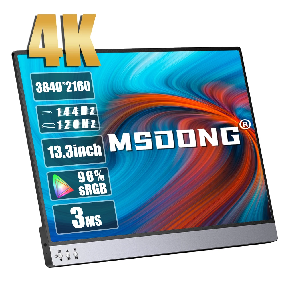 13.3 Inch 4K Ultra Light Portable Monitor 3840*2160 HDR 1400:1 96%sRGB IPS Screen Gaming Display For PC Laptop Xbox PS4/5 Switch
13.3 Inch 4K Ultra Light Portable Monitor 3840*2160 HDR 1400:1 96%sRGB IPS Screen Gaming Display For PC Laptop Xbox PS4/5 Switch
