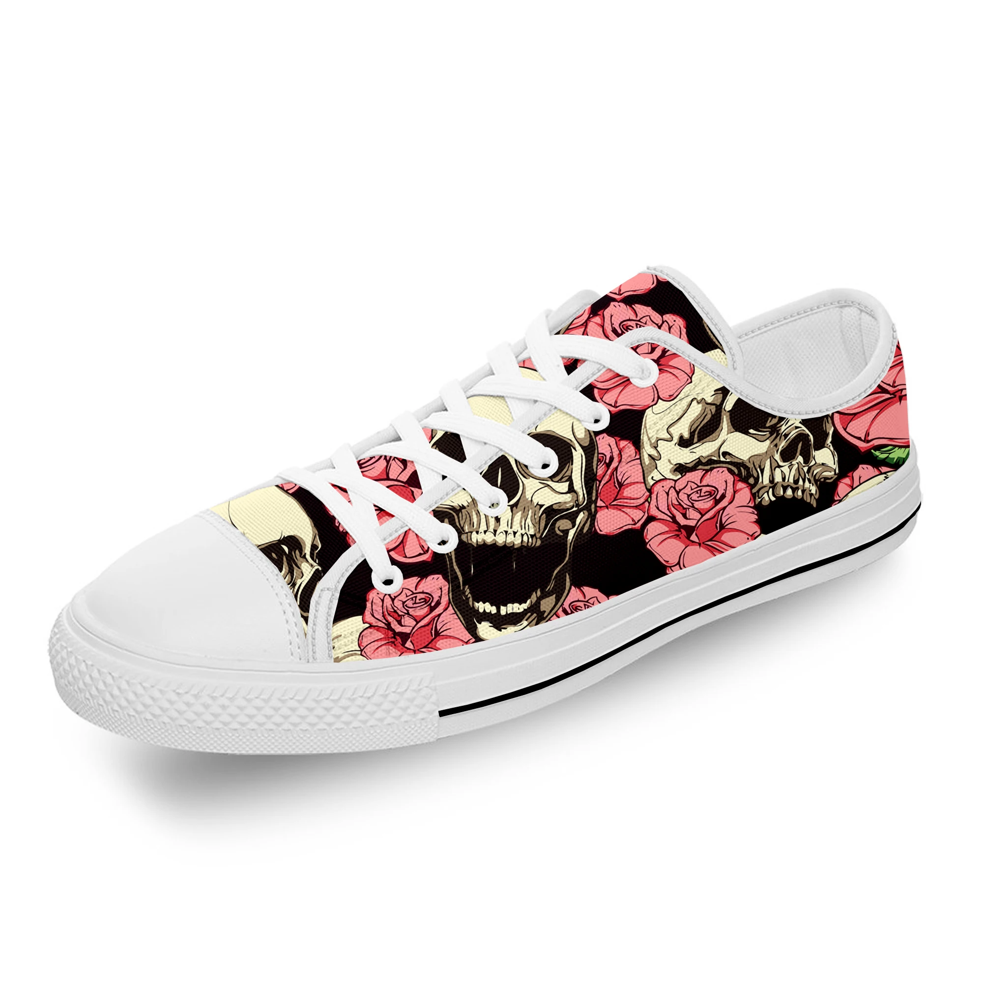 Sugar Skull Rose Flower Hot Funny White Cloth Fashion 3D Print Low Top Canvas Shoes Men Women Lightweight Breathable Sneakers
Sugar Skull Rose Flower Hot Funny White Cloth Fashion 3D Print Low Top Canvas Shoes Men Women Lightweight Breathable Sneakers