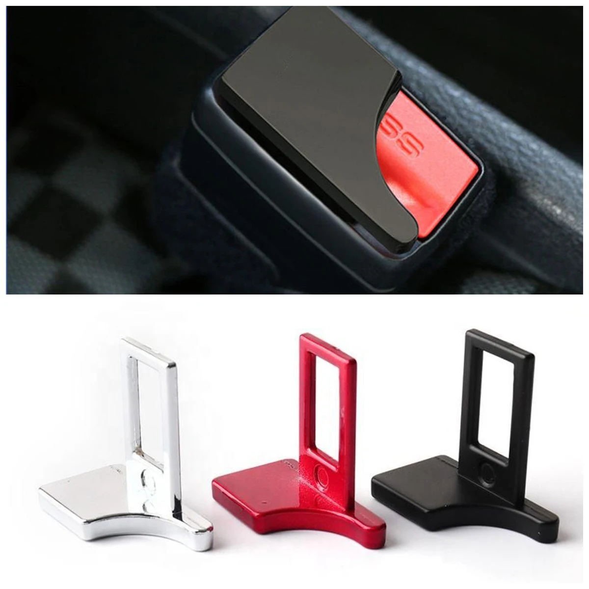 1/2Pcs Car Safety Seat Belt Lock Buckle Head Clip Hidden Metal SeatBelt Plug Alarm Canceler Stopper Auto Interior Accessories
1/2Pcs Car Safety Seat Belt Lock Buckle Head Clip Hidden Metal SeatBelt Plug Alarm Canceler Stopper Auto Interior Accessories