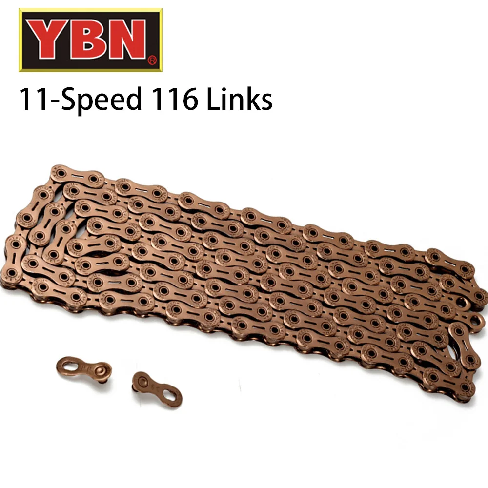 YBN 11S 11 22 33 Speed Bicycle Chain SLA Hollow Rose Gold MTB Road Bike Chains for Shimano/SRAM/Campanolo System 116L for SLX XT
YBN 11S 11 22 33 Speed Bicycle Chain SLA Hollow Rose Gold MTB Road Bike Chains for Shimano/SRAM/Campanolo System 116L for SLX XT