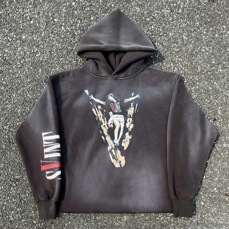 Oversized Hoodies Washed Distressed Vintage Hooded Pullover Men Women High Street Loose Sweatshirts
Oversized Hoodies Washed Distressed Vintage Hooded Pullover Men Women High Street Loose Sweatshirts