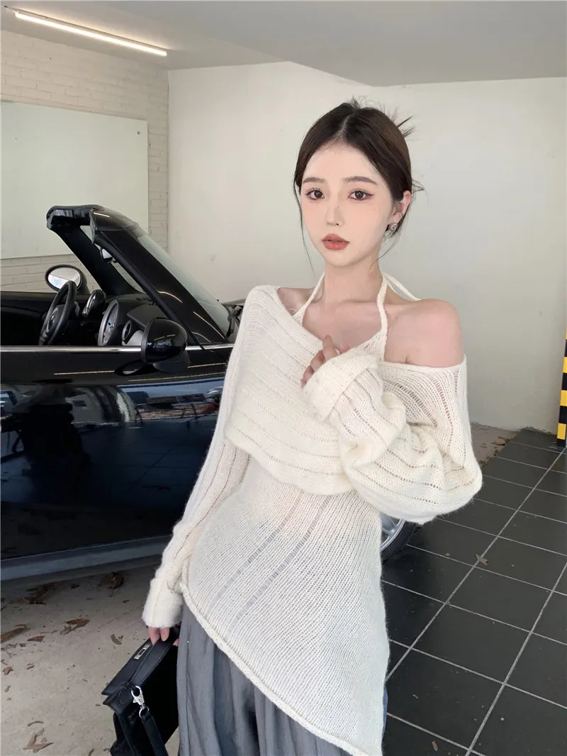 Irregular Slash Sweaters Fashion Korean Chic Women Wild Spring New Sweater 2023 Sexy Knitted Full Pullovers Neck Autumn Two
Irregular Slash Sweaters Fashion Korean Chic Women Wild Spring New Sweater 2023 Sexy Knitted Full Pullovers Neck Autumn Two