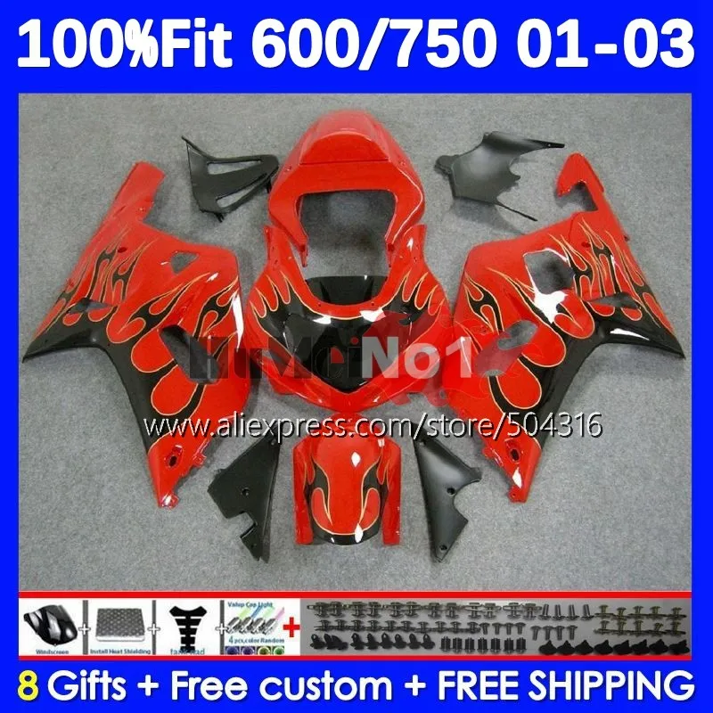 OEM Body For SUZUKI GSXR 600 750 CC K1 GSXR600 14No.20 GSXR-600 GSXR750 01 02 03 2001 2002 2003 Injection Fairings black flames
OEM Body For SUZUKI GSXR 600 750 CC K1 GSXR600 14No.20 GSXR-600 GSXR750 01 02 03 2001 2002 2003 Injection Fairings black flames
