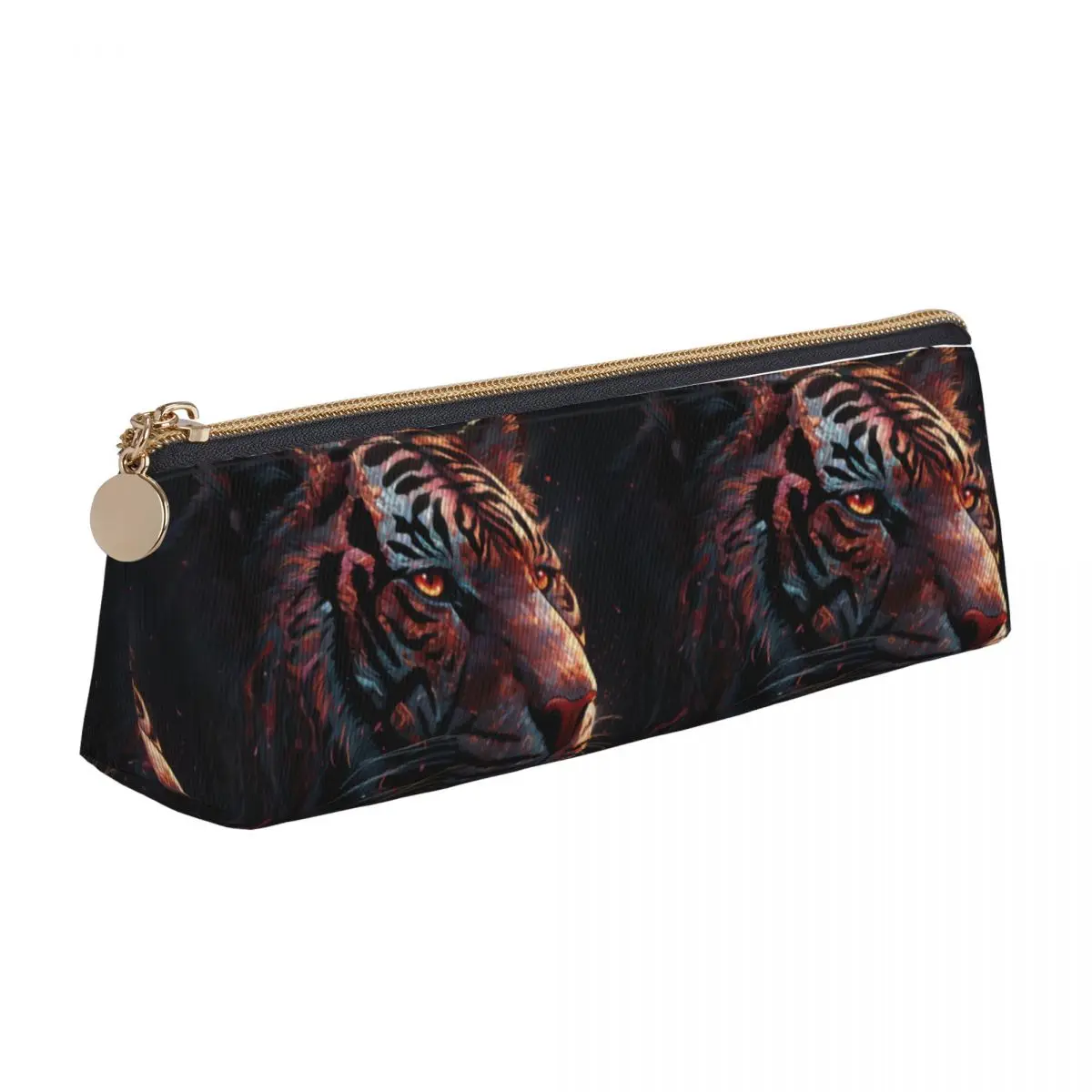Tiger Leather Pencil Case Fantastic Grotesque Retro Zipper Pencil Box Back to School Teenager Triangle Pen Bag
Tiger Leather Pencil Case Fantastic Grotesque Retro Zipper Pencil Box Back to School Teenager Triangle Pen Bag