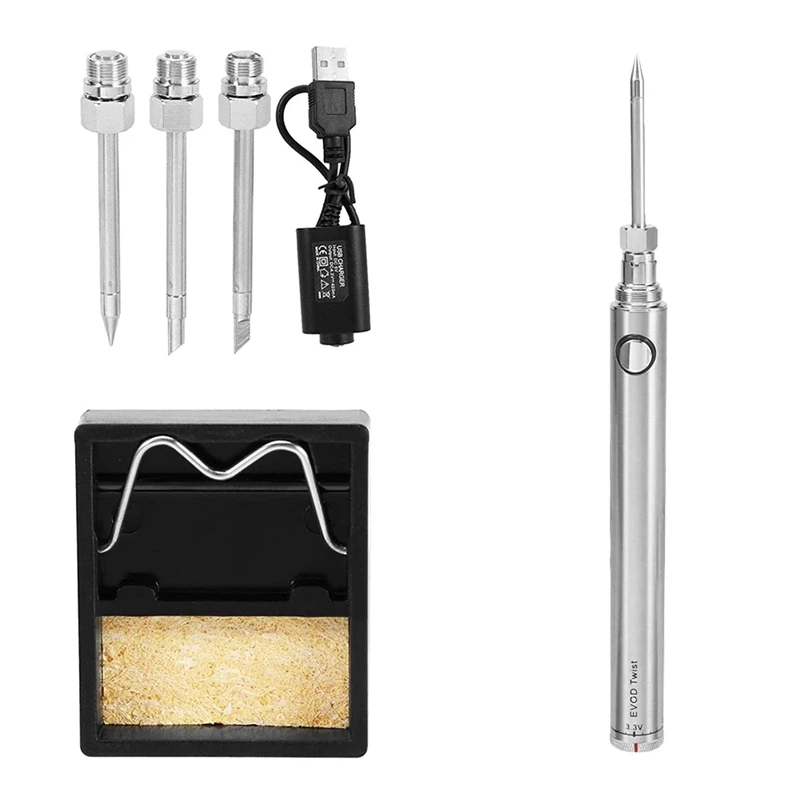 Welding Tool Pen,Rechargeable Cordless Soldering Iron Tool With Soldering Iron Stand,5V 8W Adjustable Temperature
Welding Tool Pen,Rechargeable Cordless Soldering Iron Tool With Soldering Iron Stand,5V 8W Adjustable Temperature