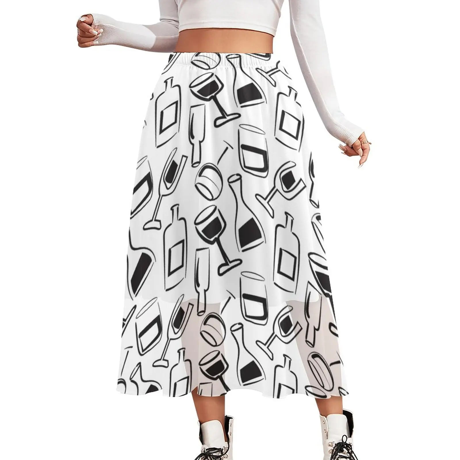 Wine Lovers Skirt Elastic Waist Liquor Cabernet Print Street Wear Casual Skirts Women Beach Boho Skirt Spring Oversized Clothes
Wine Lovers Skirt Elastic Waist Liquor Cabernet Print Street Wear Casual Skirts Women Beach Boho Skirt Spring Oversized Clothes