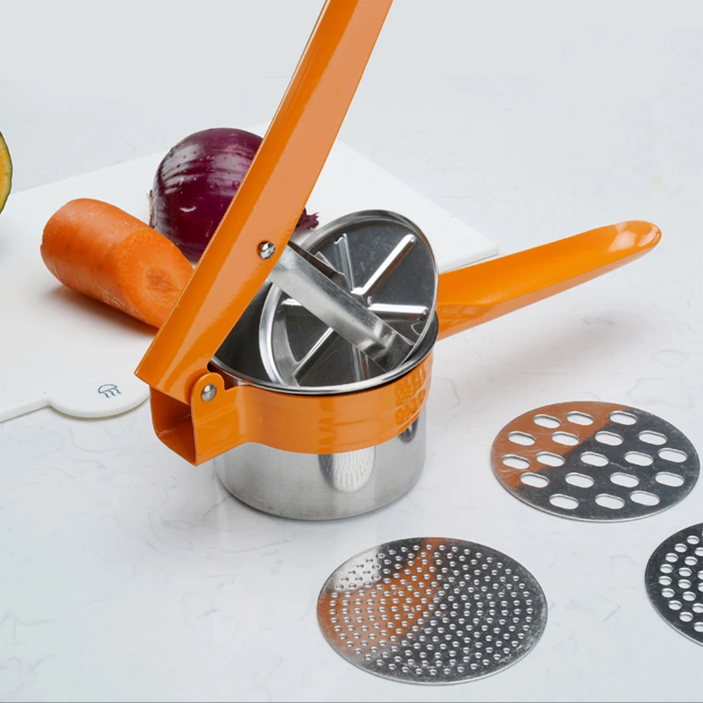 Портативный Многофункциональный Мастер для картофеля из нержавеющей стали с 3 ручными фильтрами
Портативный Многофункциональный Мастер для картофеля из нержавеющей стали с 3 ручными фильтрами
