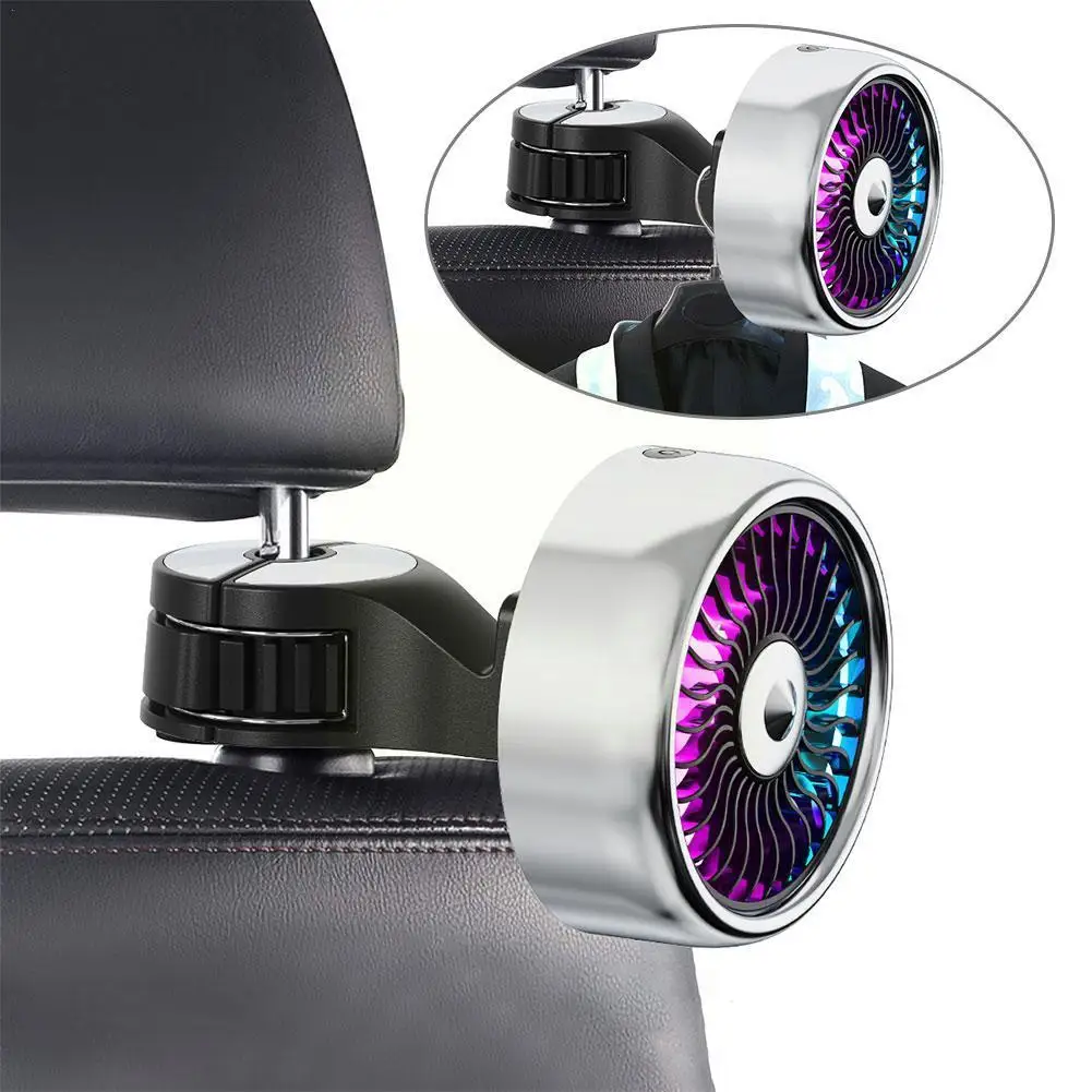 Car Seat Cooling Fan Portable Headrest AirFan With Powerful 3 Speeds RGB Colorful Lights Strong Wind Power Electric Fan For T1W3
Car Seat Cooling Fan Portable Headrest AirFan With Powerful 3 Speeds RGB Colorful Lights Strong Wind Power Electric Fan For T1W3