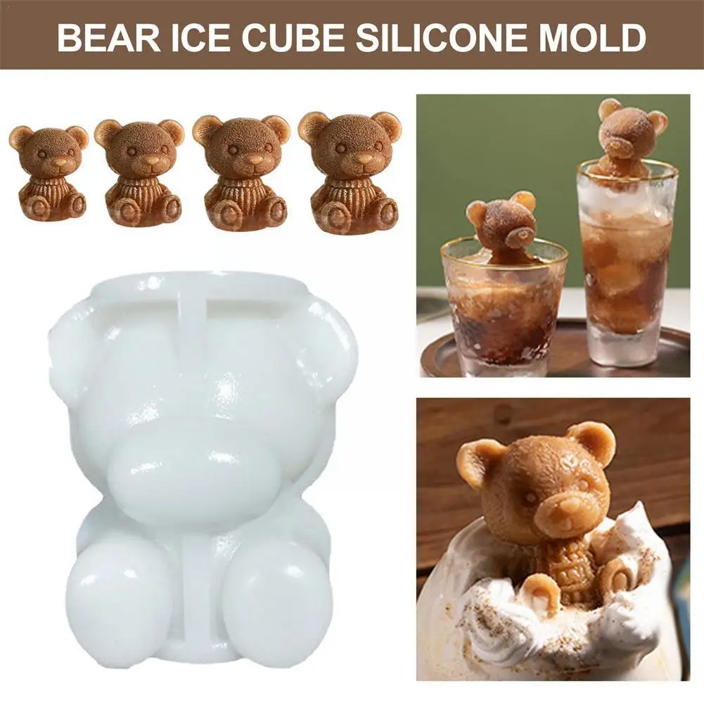 3d Cartoon Bear Silicone Ice Cube Mold Quick-freezing Tea And Demould Coffee Accessories To Mold Cube Milk Kitchen Easy Ice S8t3
3d Cartoon Bear Silicone Ice Cube Mold Quick-freezing Tea And Demould Coffee Accessories To Mold Cube Milk Kitchen Easy Ice S8t3